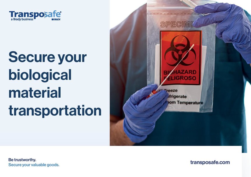 Hoe zorg je voor veilig transport van biologisch materiaal?
